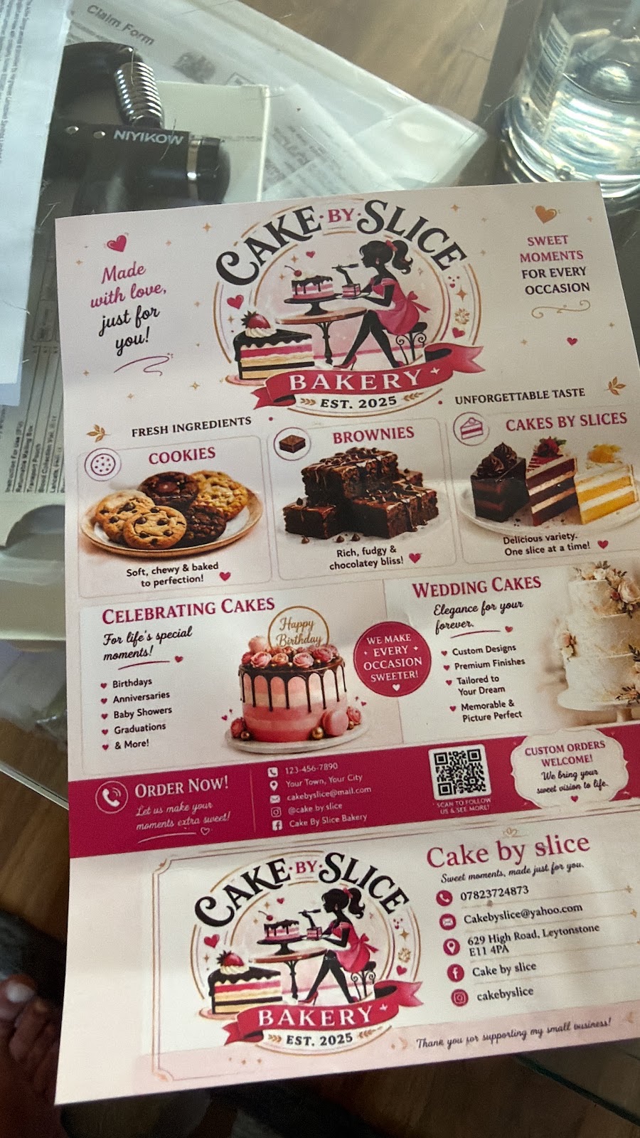Cake by slice in Leyton London